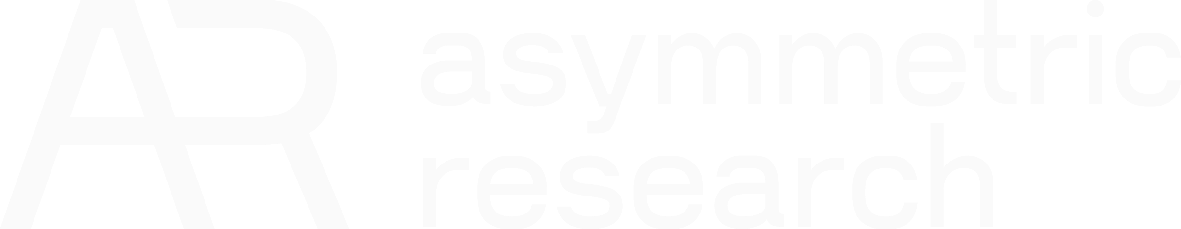 Asymmetric Research logo, white
