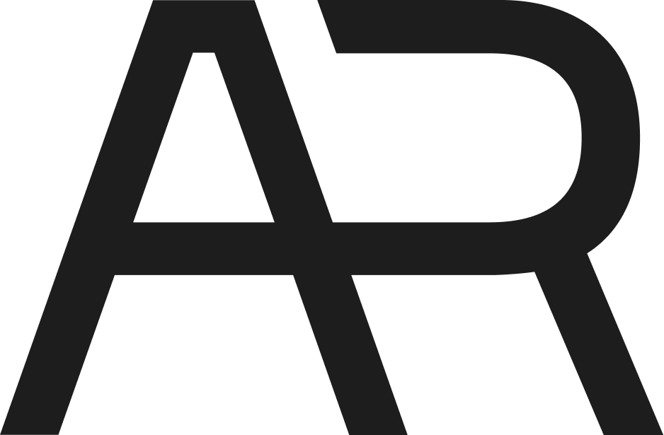 Asymmetric Research monogram, black
